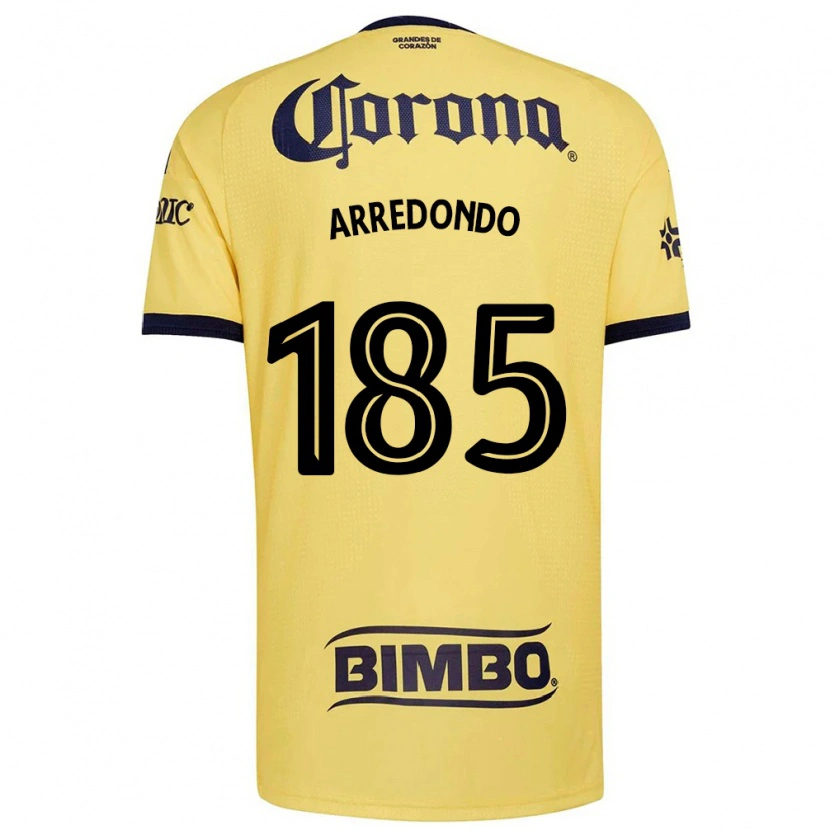 Danxen Donna Maglia Aarón Arredondo #185 Giallo Rosso Nero Kit Gara Home 2026/27 Maglietta