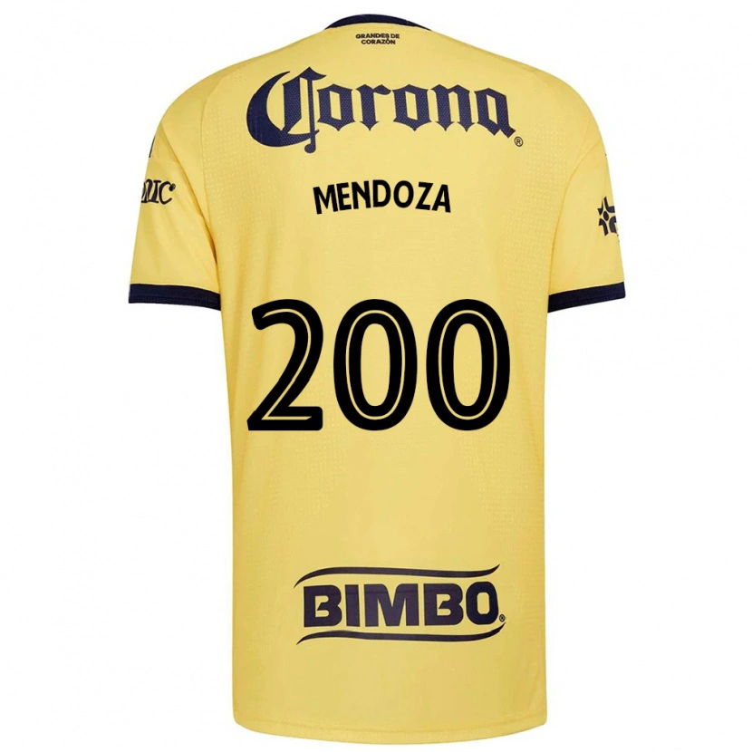 Danxen Donna Maglia Luis Mendoza #200 Giallo Rosso Nero Kit Gara Home 2026/27 Maglietta
