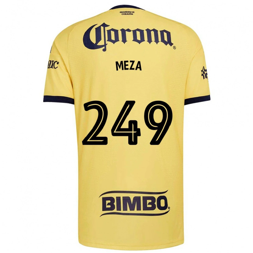 Danxen Donna Maglia Enrique Meza #249 Giallo Rosso Nero Kit Gara Home 2026/27 Maglietta