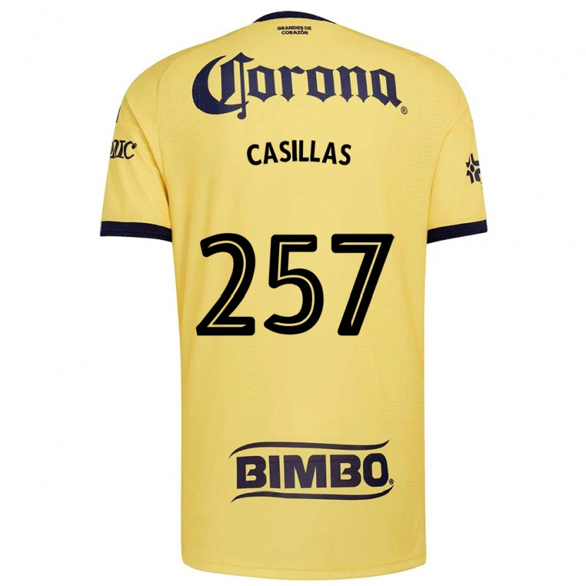 Danxen Donna Maglia Iván Casillas #257 Giallo Rosso Nero Kit Gara Home 2026/27 Maglietta