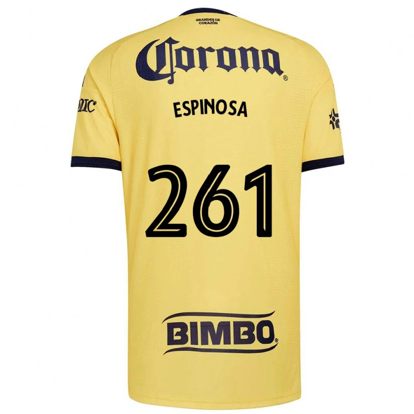 Danxen Donna Maglia Diego Espinosa #261 Giallo Rosso Nero Kit Gara Home 2026/27 Maglietta