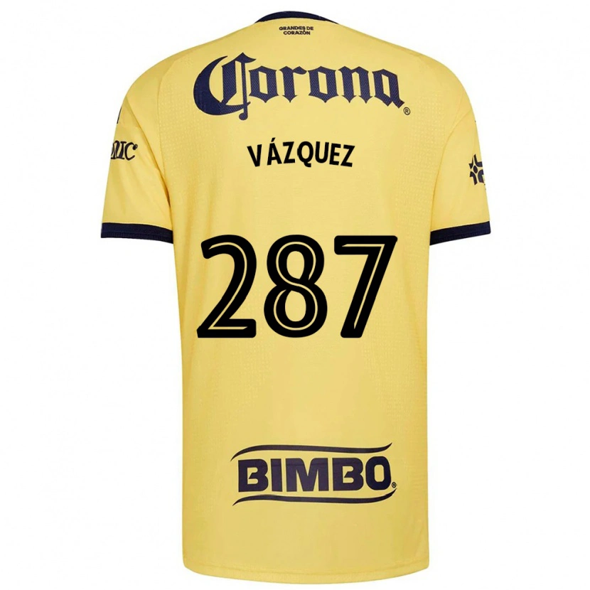 Danxen Donna Maglia Omar Vázquez #287 Giallo Rosso Nero Kit Gara Home 2026/27 Maglietta