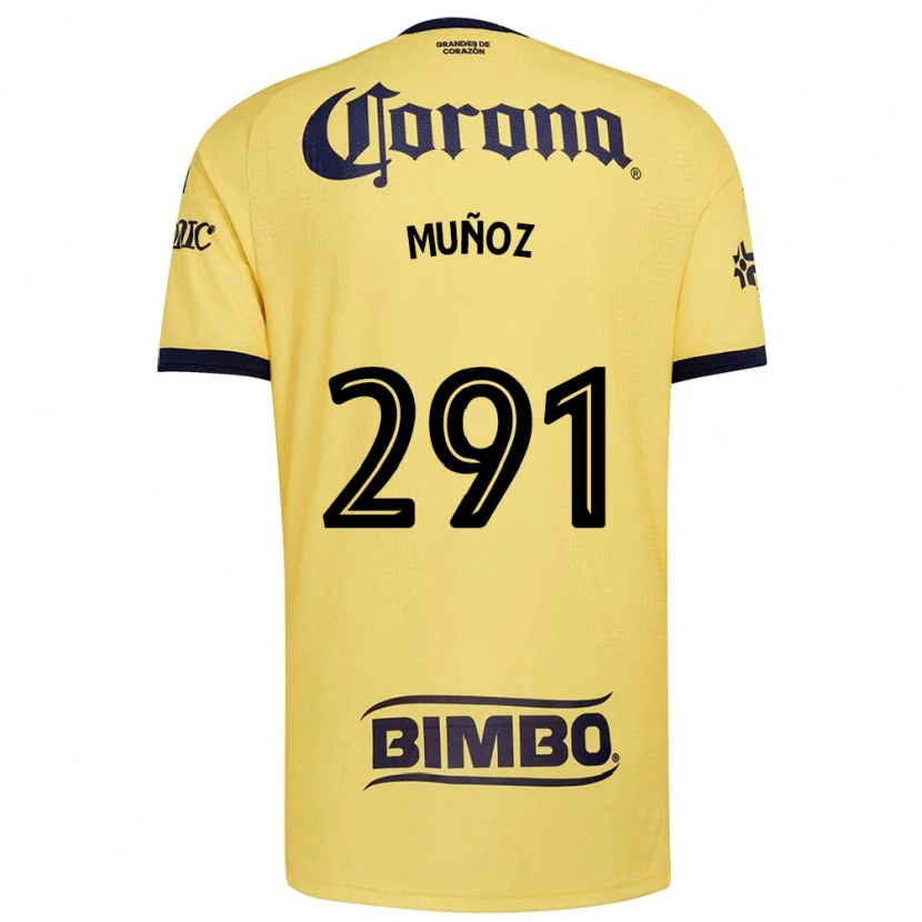 Danxen Donna Maglia Jorge Muñoz #291 Giallo Rosso Nero Kit Gara Home 2026/27 Maglietta