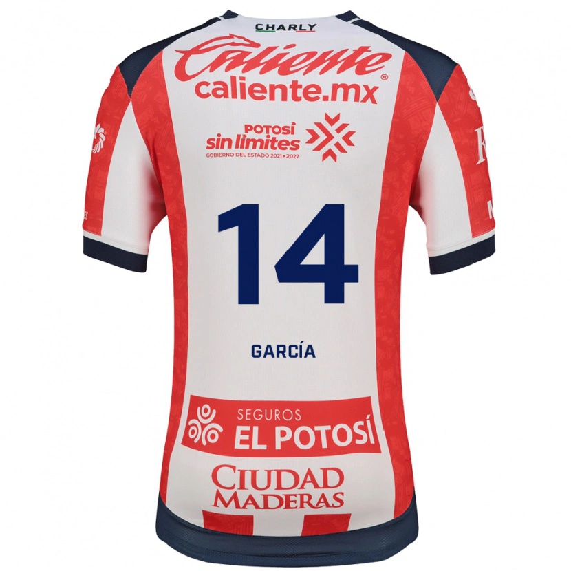 Danxen Donna Maglia Miguel García #14 Rosso Bianco Nero Kit Gara Home 2026/27 Maglietta