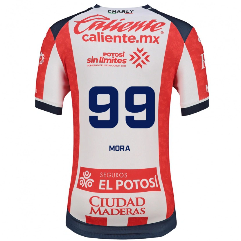 Danxen Donna Maglia Felipe Mora #99 Rosso Bianco Nero Kit Gara Home 2026/27 Maglietta