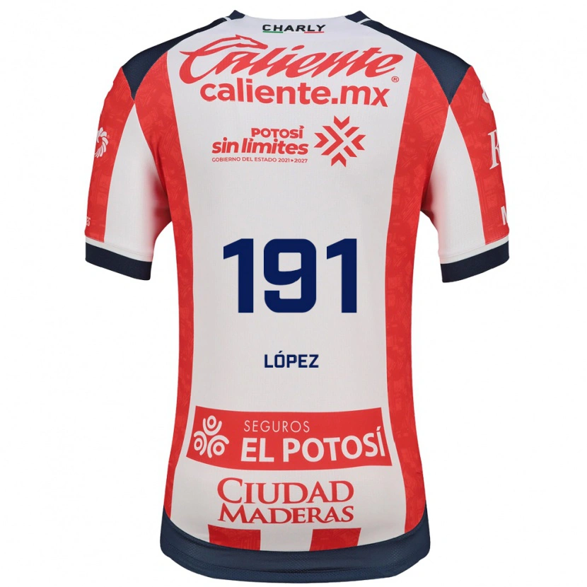 Danxen Donna Maglia Juan López #191 Rosso Bianco Nero Kit Gara Home 2026/27 Maglietta