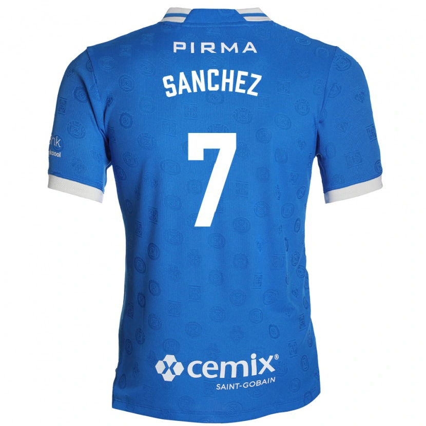 Danxen Donna Maglia Andrea Sanchez #7 Blu Bianco Rosso Kit Gara Home 2026/27 Maglietta