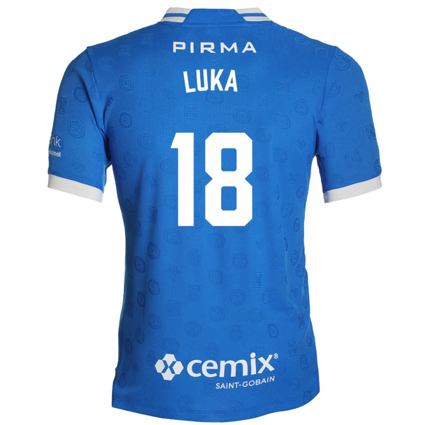 Danxen Donna Maglia Luka Romero #18 Blu Bianco Rosso Kit Gara Home 2026/27 Maglietta