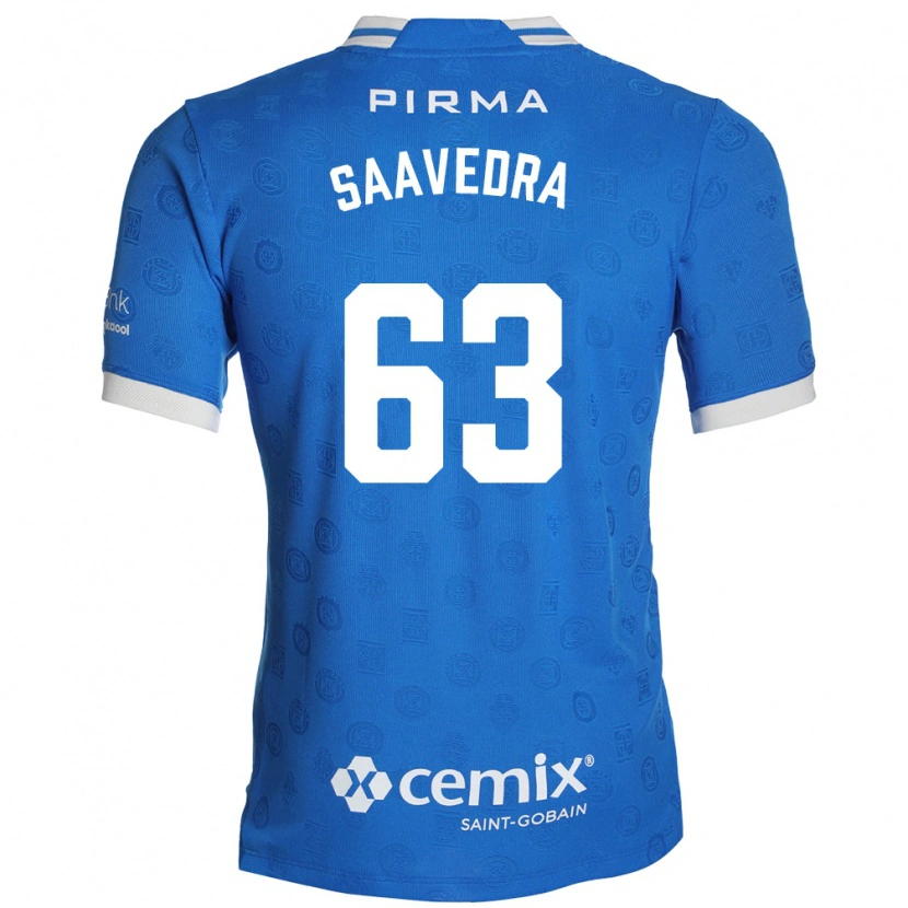 Danxen Donna Maglia Ángel Saavedra #63 Blu Bianco Rosso Kit Gara Home 2026/27 Maglietta