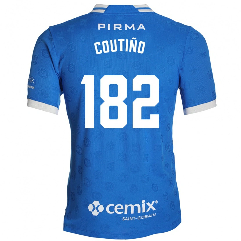 Danxen Donna Maglia Santiago Coutiño #182 Blu Bianco Rosso Kit Gara Home 2026/27 Maglietta