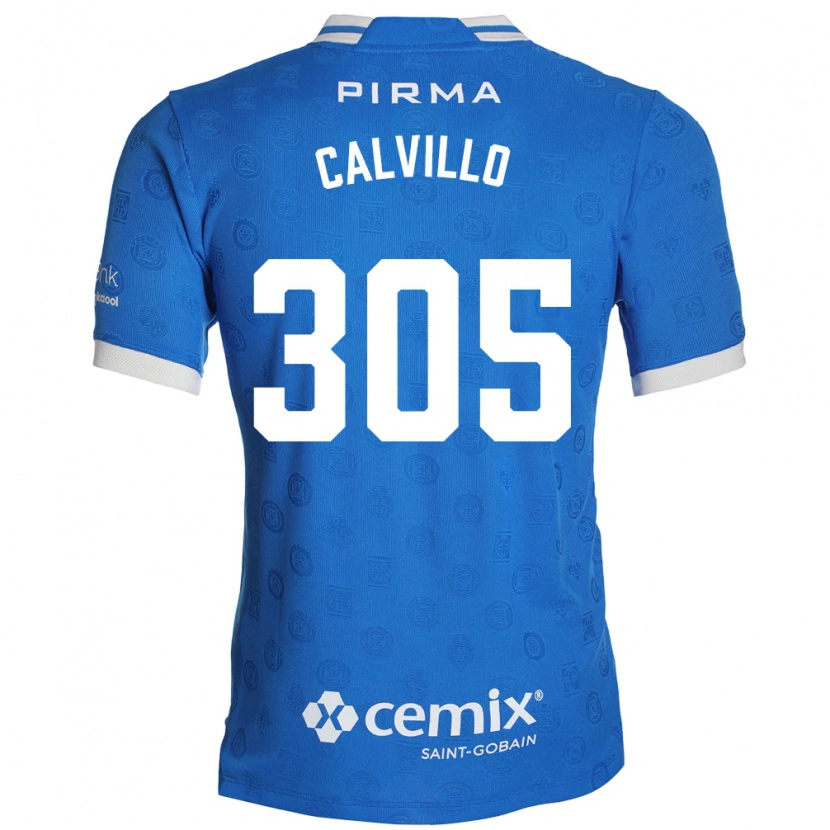 Danxen Donna Maglia Carlos Calvillo #305 Blu Bianco Rosso Kit Gara Home 2026/27 Maglietta
