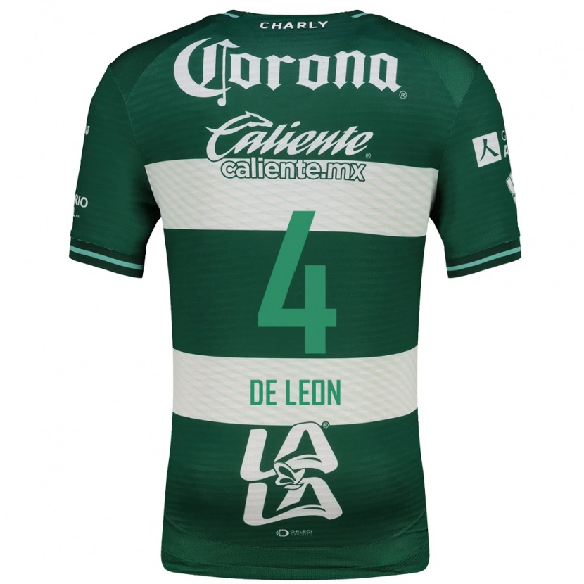 Danxen Donna Maglia Lourdes De Leon #4 Verde Bianco Kit Gara Home 2026/27 Maglietta