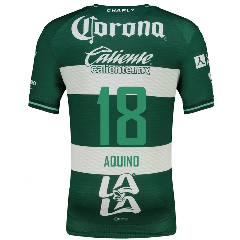 Danxen Donna Maglia Pedro Aquino #18 Verde Bianco Kit Gara Home 2026/27 Maglietta