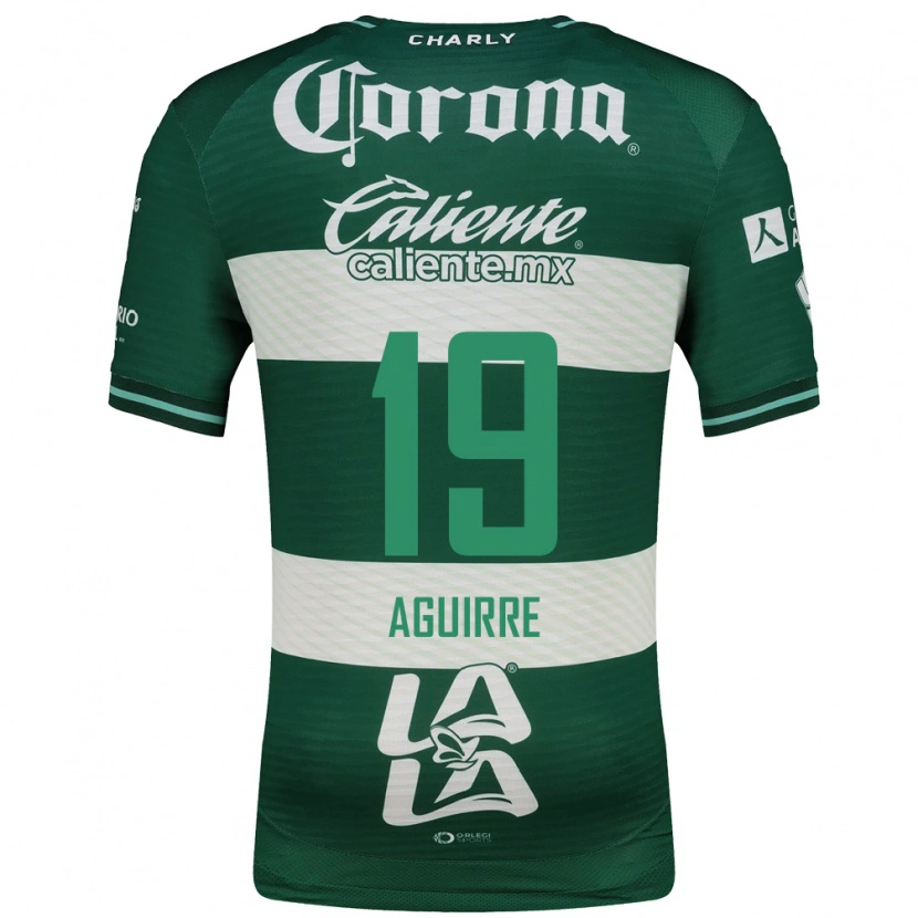 Danxen Donna Maglia Eduardo Aguirre #19 Verde Bianco Kit Gara Home 2026/27 Maglietta