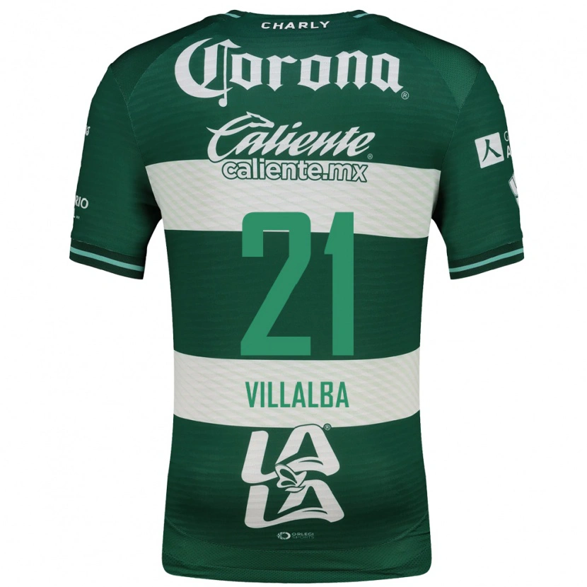 Danxen Donna Maglia Fran Villalba #21 Verde Bianco Kit Gara Home 2026/27 Maglietta