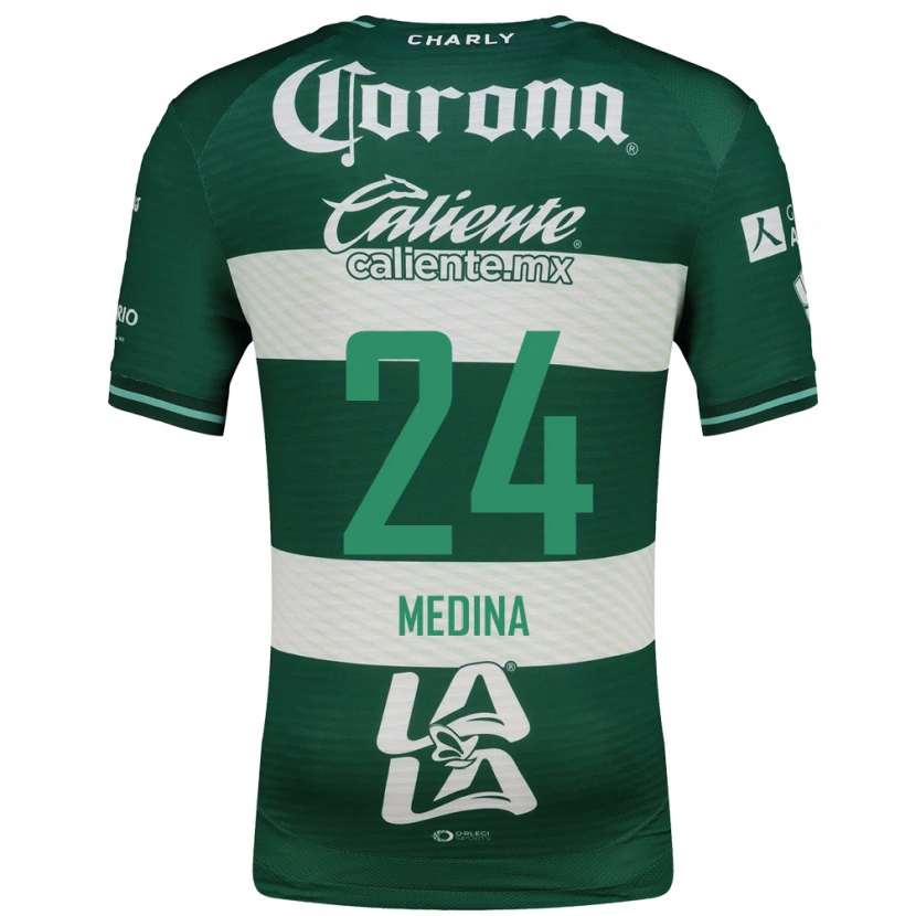 Danxen Donna Maglia Diego Medina #24 Verde Bianco Kit Gara Home 2026/27 Maglietta