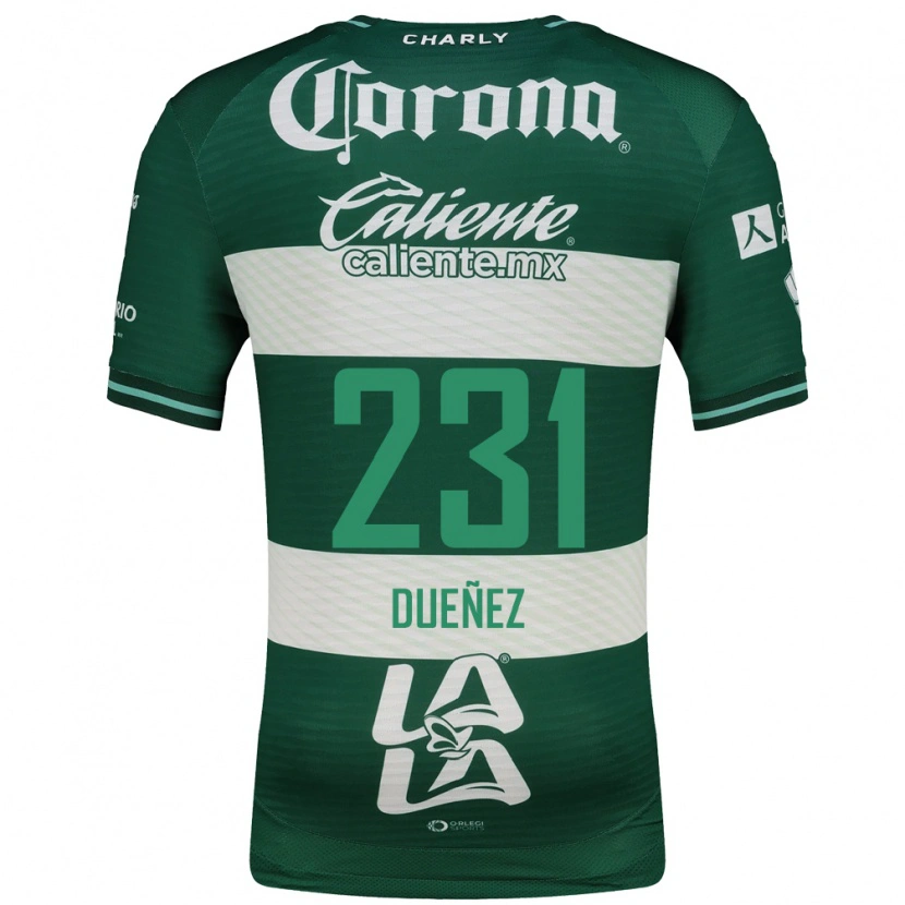 Danxen Donna Maglia José Dueñez #231 Verde Bianco Kit Gara Home 2026/27 Maglietta