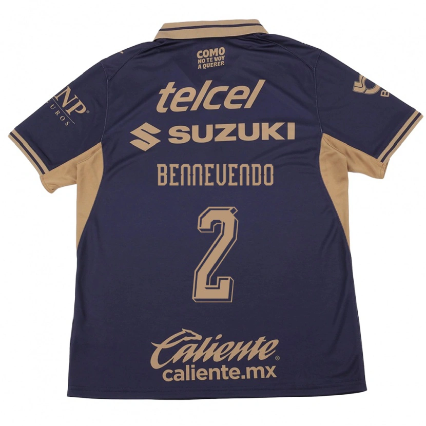Danxen Donna Maglia Pablo Bennevendo #2 Viola Marrone Kit Gara Home 2026/27 Maglietta