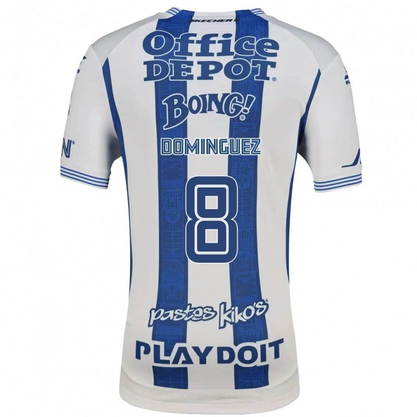 Danxen Donna Maglia Alexéi Domínguez #8 Bianco Blu Navy Kit Gara Home 2026/27 Maglietta