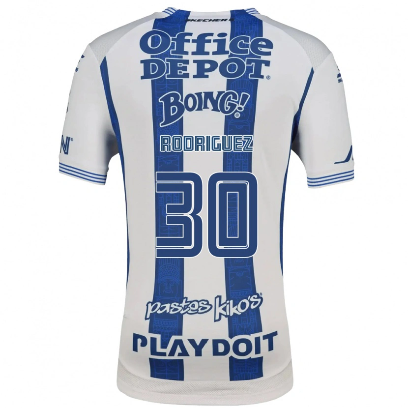 Danxen Donna Maglia Lenin Rodríguez #30 Bianco Blu Navy Kit Gara Home 2026/27 Maglietta