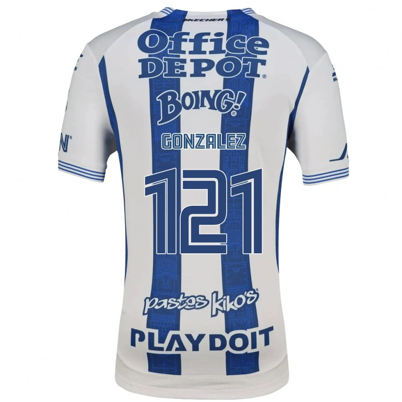 Danxen Donna Maglia Cristian González #121 Bianco Blu Navy Kit Gara Home 2026/27 Maglietta