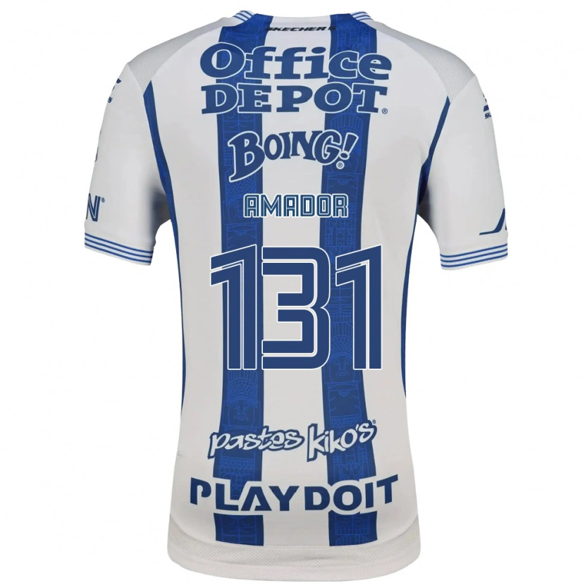 Danxen Donna Maglia Santiago Amador #131 Bianco Blu Navy Kit Gara Home 2026/27 Maglietta