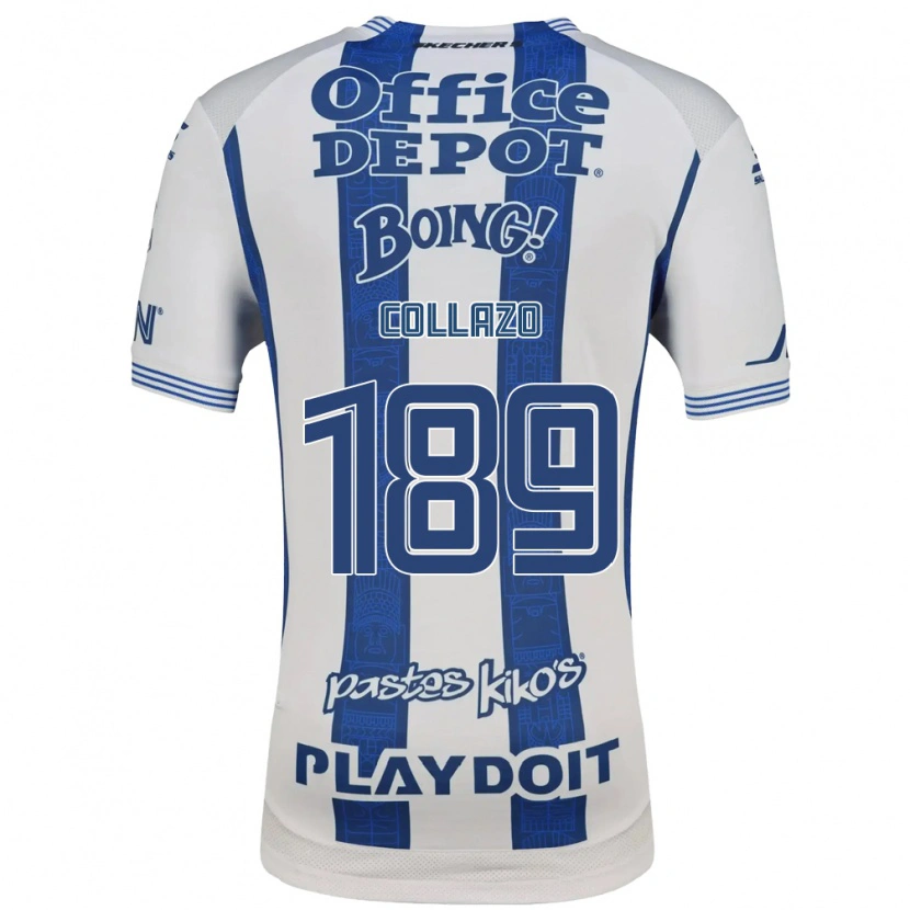Danxen Donna Maglia David Collazo #189 Bianco Blu Navy Kit Gara Home 2026/27 Maglietta