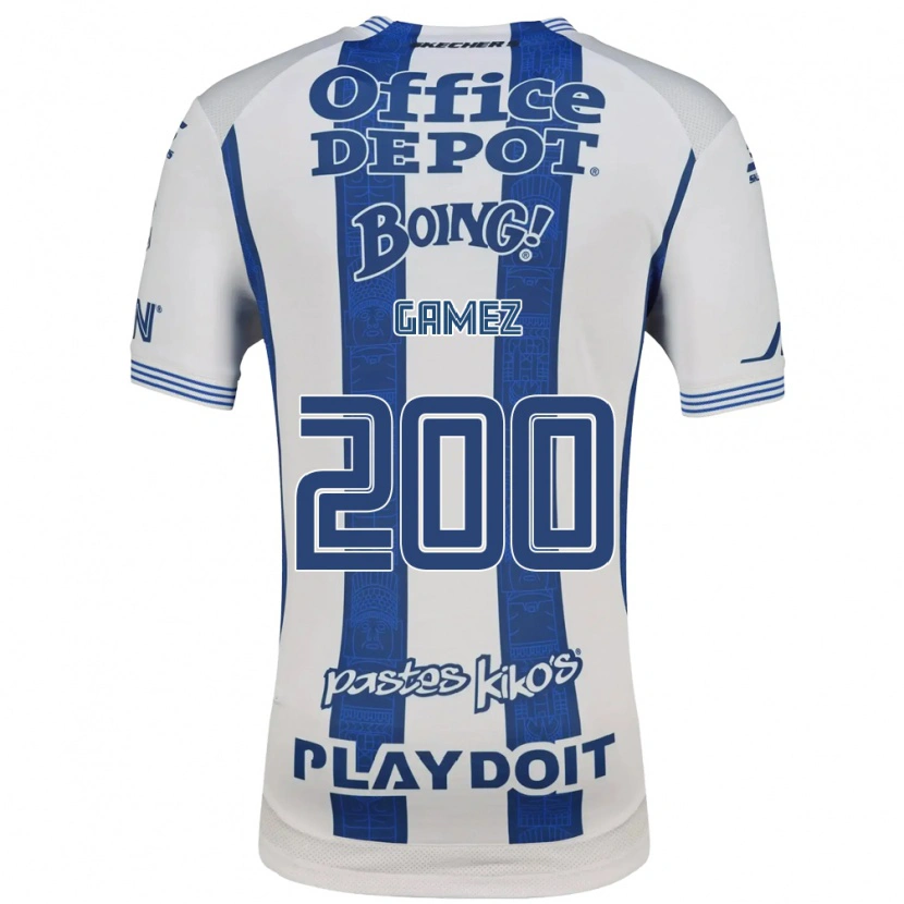 Danxen Donna Maglia Sergio Gámez #200 Bianco Blu Navy Kit Gara Home 2026/27 Maglietta