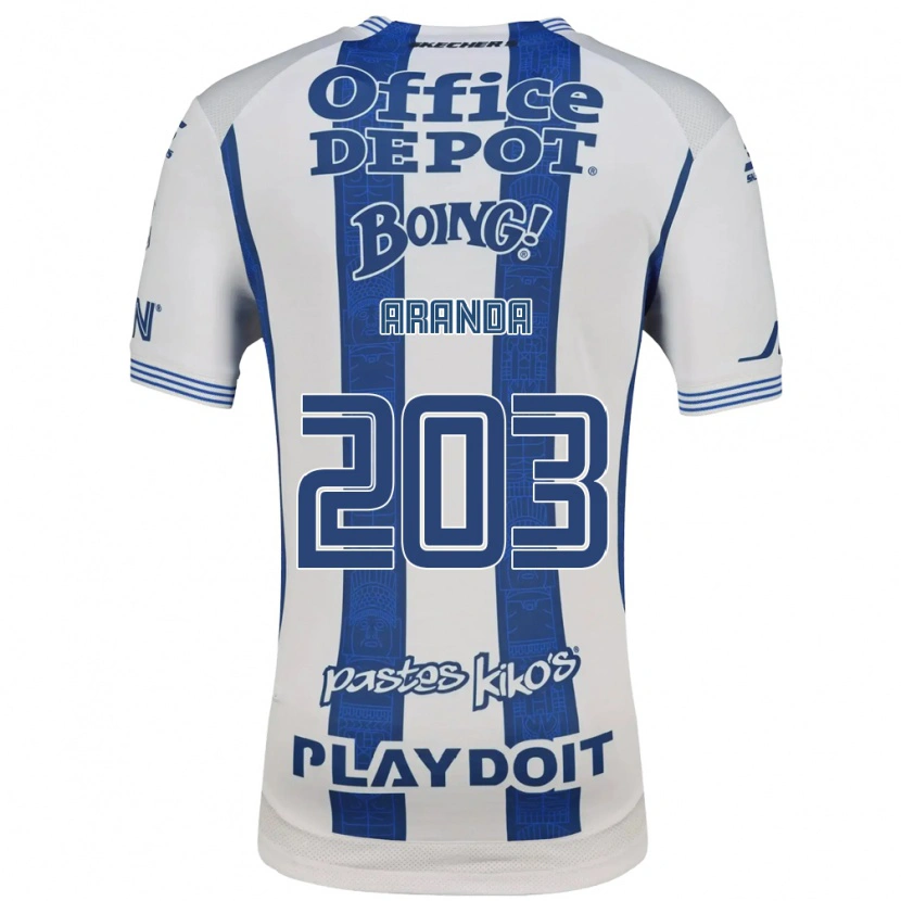 Danxen Donna Maglia Juan Aranda #203 Bianco Blu Navy Kit Gara Home 2026/27 Maglietta