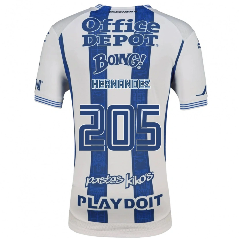 Danxen Donna Maglia Sergio Hernández #205 Bianco Blu Navy Kit Gara Home 2026/27 Maglietta