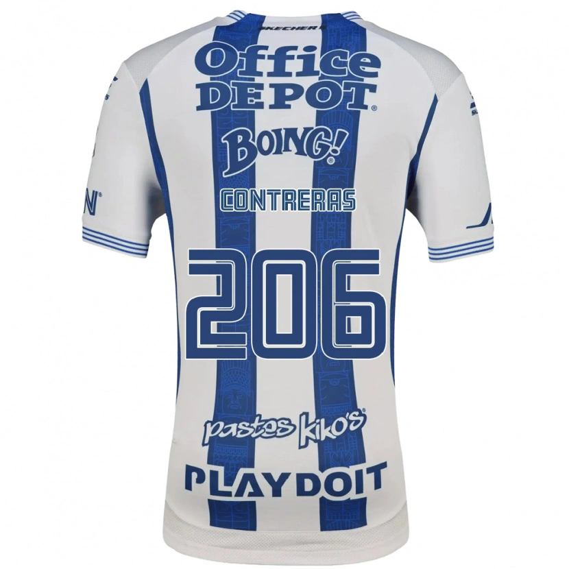 Danxen Donna Maglia Thomas Contreras #206 Bianco Blu Navy Kit Gara Home 2026/27 Maglietta