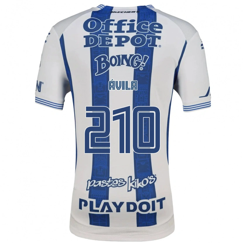 Danxen Donna Maglia Pedro Ávila #210 Bianco Blu Navy Kit Gara Home 2026/27 Maglietta