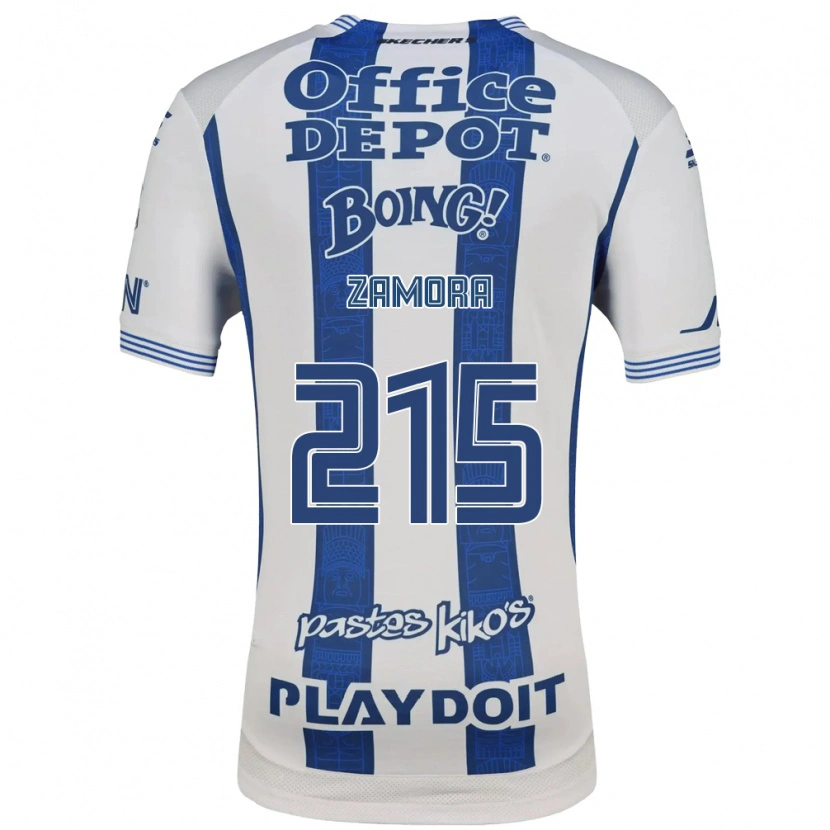 Danxen Donna Maglia Yahir Zamora #215 Bianco Blu Navy Kit Gara Home 2026/27 Maglietta