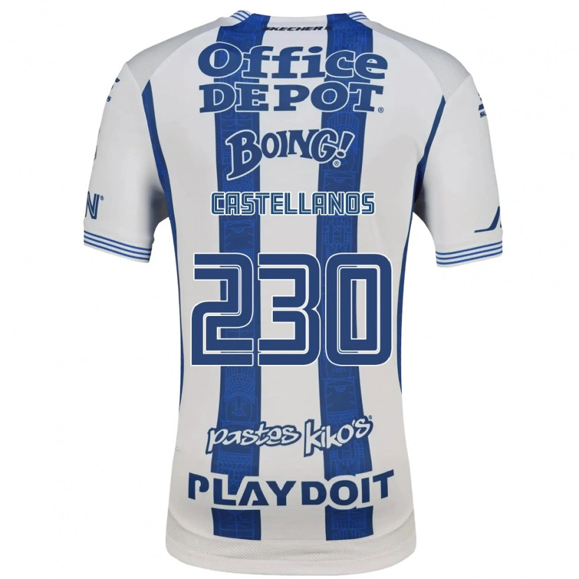 Danxen Donna Maglia Edson Castellanos #230 Bianco Blu Navy Kit Gara Home 2026/27 Maglietta