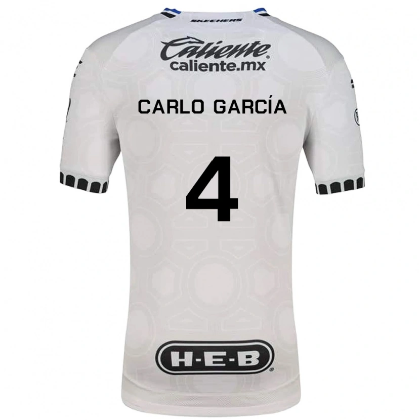 Danxen Donna Maglia Carlo García #4 Bianco Nero Blu Kit Gara Home 2026/27 Maglietta