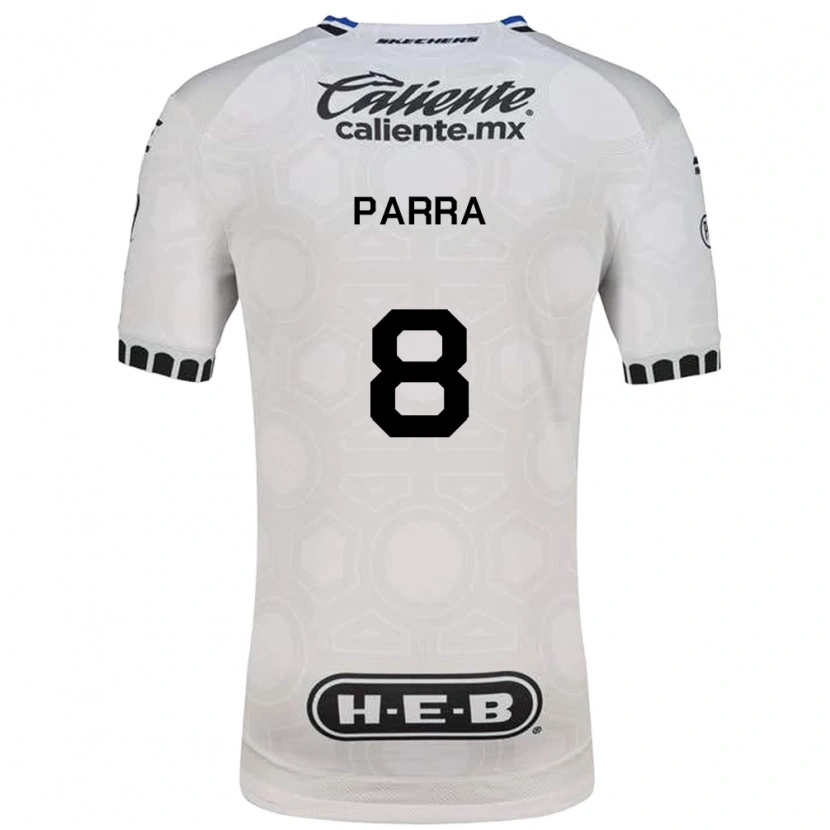 Danxen Donna Maglia Bernardo Parra #8 Bianco Nero Blu Kit Gara Home 2026/27 Maglietta