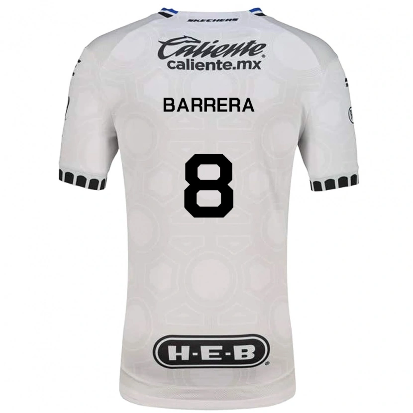 Danxen Donna Maglia Pablo Barrera #8 Bianco Nero Blu Kit Gara Home 2026/27 Maglietta