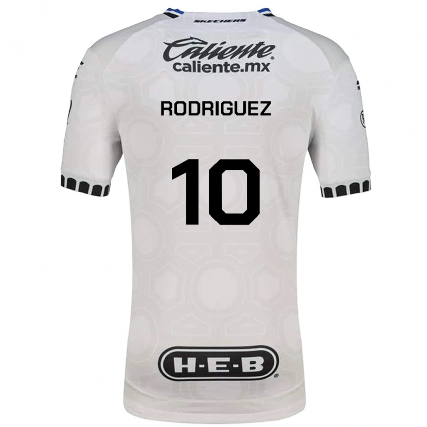 Danxen Donna Maglia Lucas Rodriguez #10 Bianco Nero Blu Kit Gara Home 2026/27 Maglietta