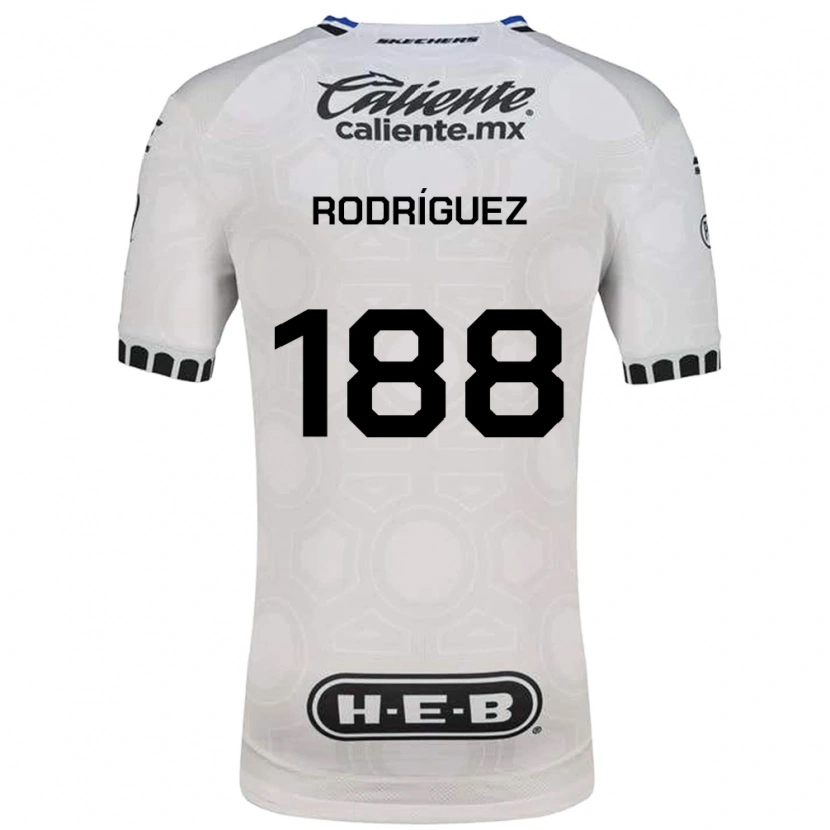 Danxen Donna Maglia Darío Rodríguez #188 Bianco Nero Blu Kit Gara Home 2026/27 Maglietta