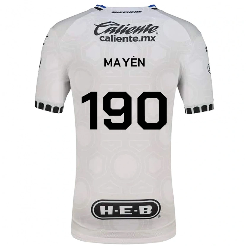 Danxen Donna Maglia Eduardo Mayén #190 Bianco Nero Blu Kit Gara Home 2026/27 Maglietta