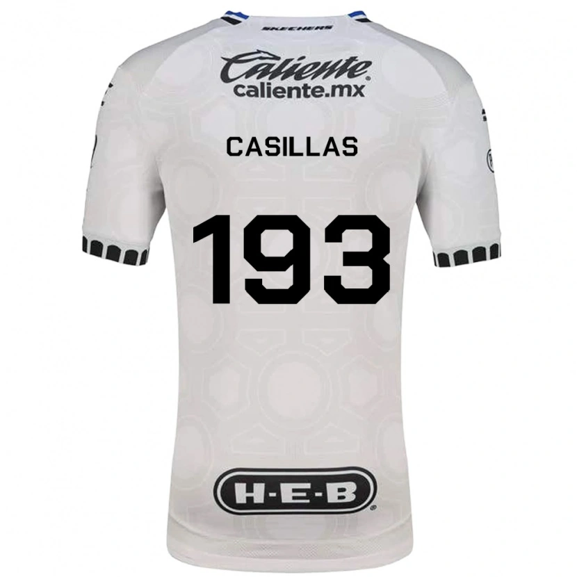 Danxen Donna Maglia Mauricio Casillas #193 Bianco Nero Blu Kit Gara Home 2026/27 Maglietta
