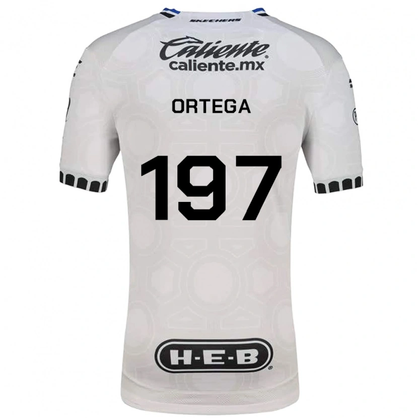 Danxen Donna Maglia Javier Ortega #197 Bianco Nero Blu Kit Gara Home 2026/27 Maglietta