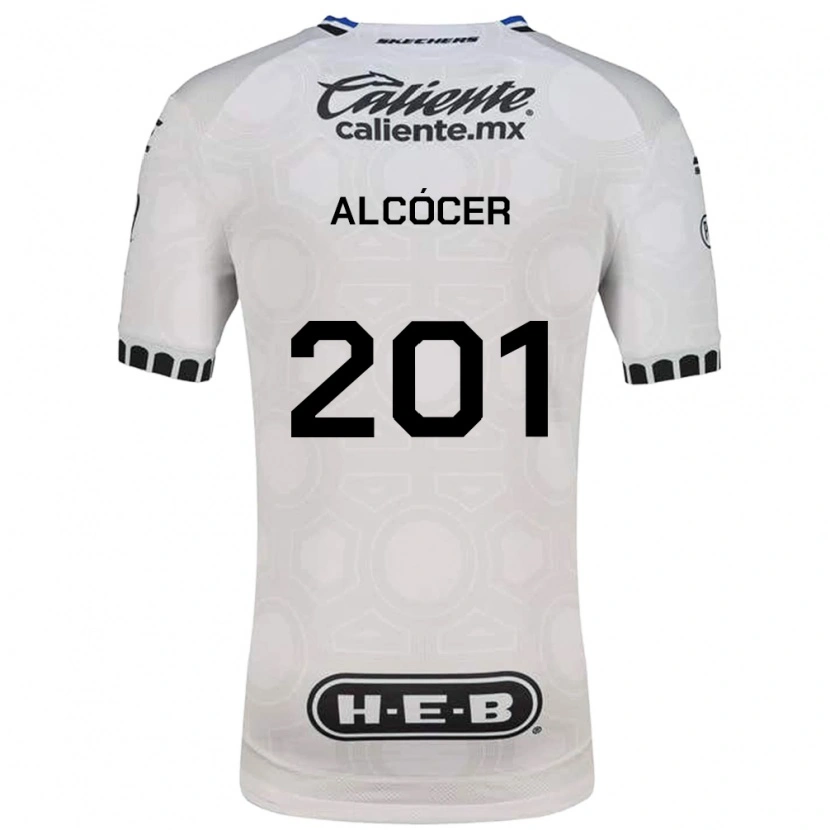 Danxen Donna Maglia Julián Alcócer #201 Bianco Nero Blu Kit Gara Home 2026/27 Maglietta