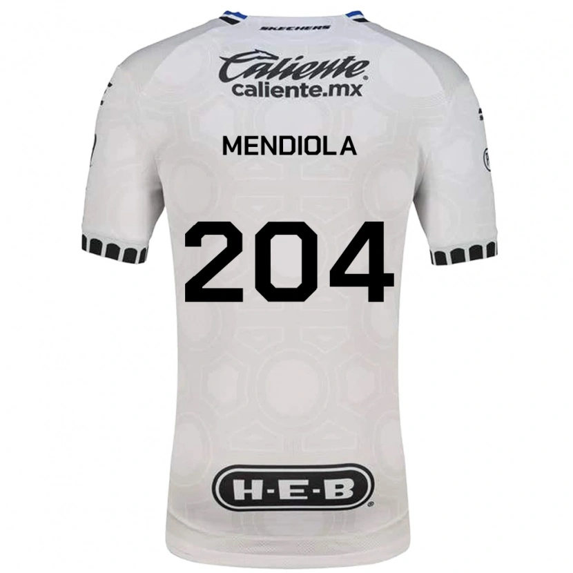 Danxen Donna Maglia Carlos Mendiola #204 Bianco Nero Blu Kit Gara Home 2026/27 Maglietta