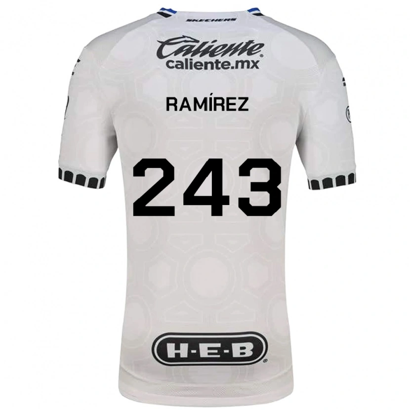 Danxen Donna Maglia Eleazar Ramírez #243 Bianco Nero Blu Kit Gara Home 2026/27 Maglietta