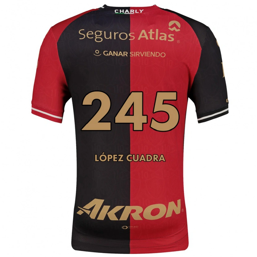 Danxen Donna Maglia Roberto López Cuadra #245 Rosso Nero Marrone Kit Gara Home 2026/27 Maglietta