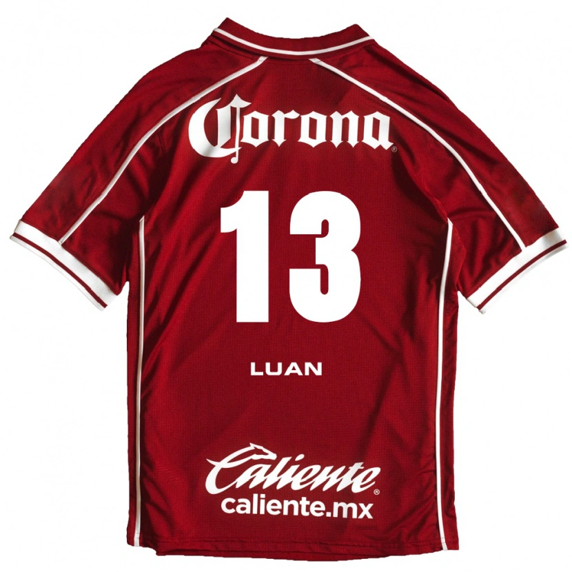 Danxen Donna Maglia Luan Garcia Teixeira #13 Bianco Rosso Kit Gara Home 2026/27 Maglietta