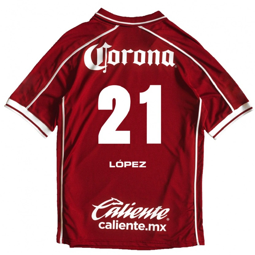 Danxen Donna Maglia Iván López #21 Bianco Rosso Kit Gara Home 2026/27 Maglietta