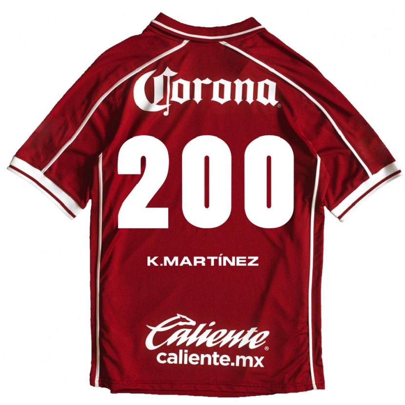 Danxen Donna Maglia Kevin Martínez #200 Bianco Rosso Kit Gara Home 2026/27 Maglietta