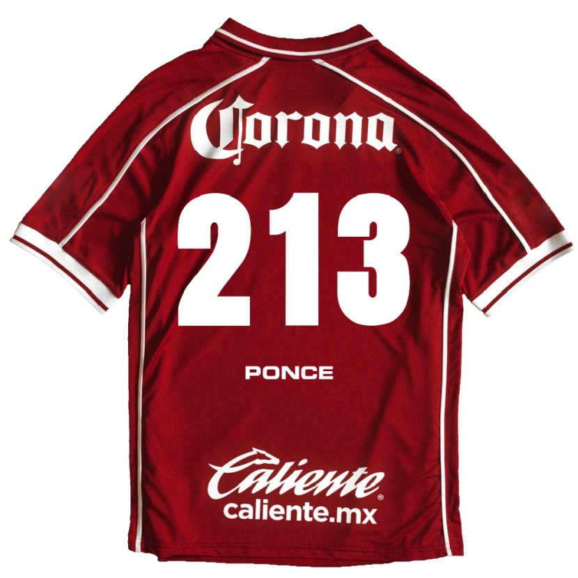 Danxen Donna Maglia Santiago Ponce #213 Bianco Rosso Kit Gara Home 2026/27 Maglietta